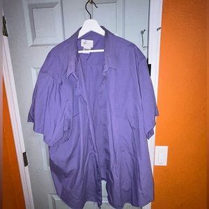 Kings court Big and tall shortsleeved button up. neck measurement is 22